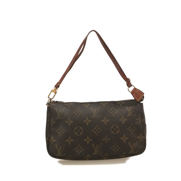 Louis Vuitton Pochette Accessoire Canvas Monogram Handbag Brown - Picture 3 of 12